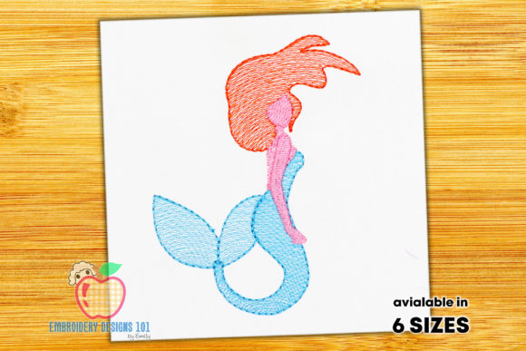 Beautiful Mermaid Sketch