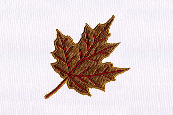 Brown Maple Leaf Design