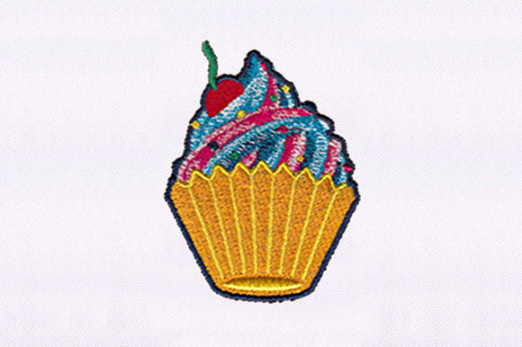 Colorful Cream Cupcake