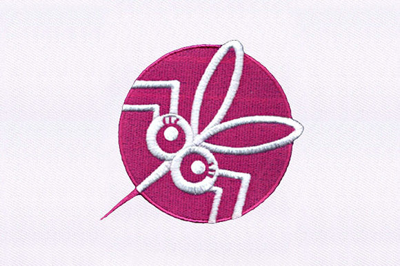Doe Eyed Mosquito Embroidery Design