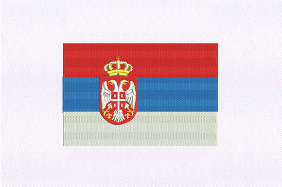 Ensign Serbia Flag Embroidery Design Review