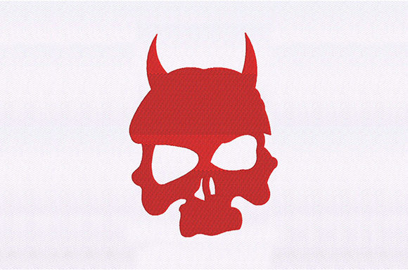 Horned Skull Mask: A Seasonal Embroidery Workhorse