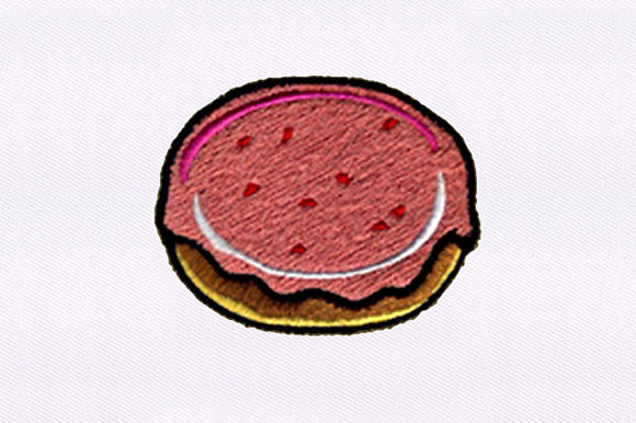 Jam Doughnut Embroidery Design