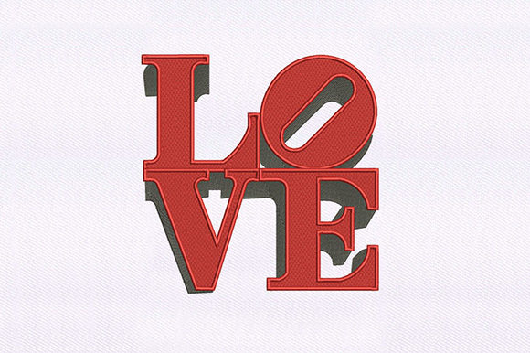 Love Text: A Thoughtful Embroidery Design for Meaningful Gifts