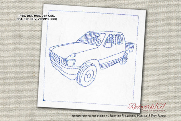 Pickup Truck Bluework: A Boutique Sweatshirt Design Review