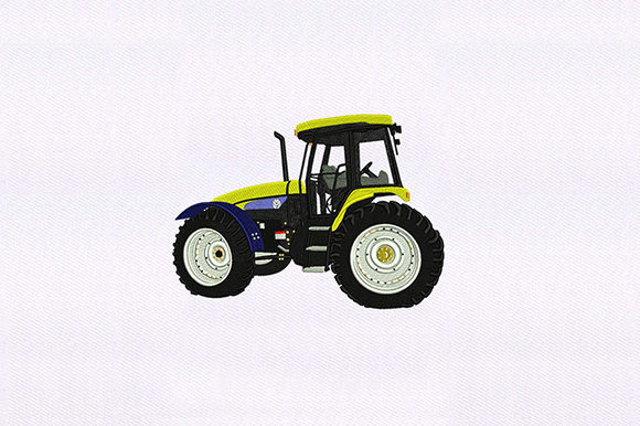 Rural Tractor Embroidery Design