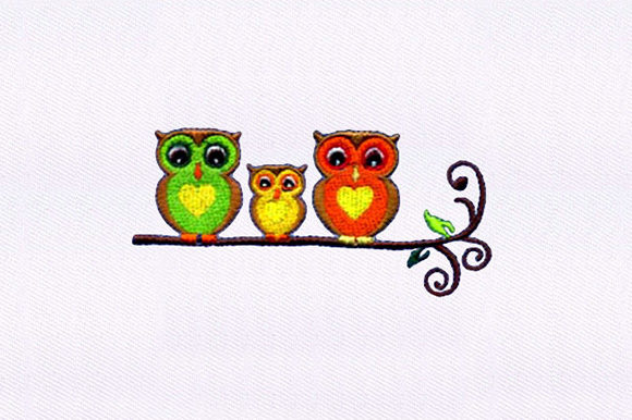 Tree Perched Owls: A Craft Fair-Ready Embroidery Design
